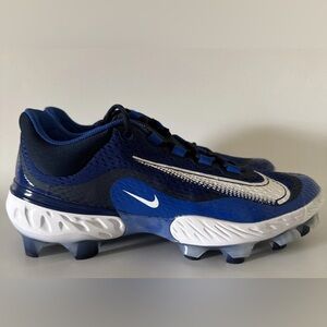 Nike Men’s 12.5 Alpha Huarache Elite 4 Low MCS Baseball Cleats Blue DX6962-414
